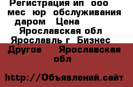 Регистрация ип, ооо  1 мес. юр. обслуживания даром › Цена ­ 1 000 - Ярославская обл., Ярославль г. Бизнес » Другое   . Ярославская обл.